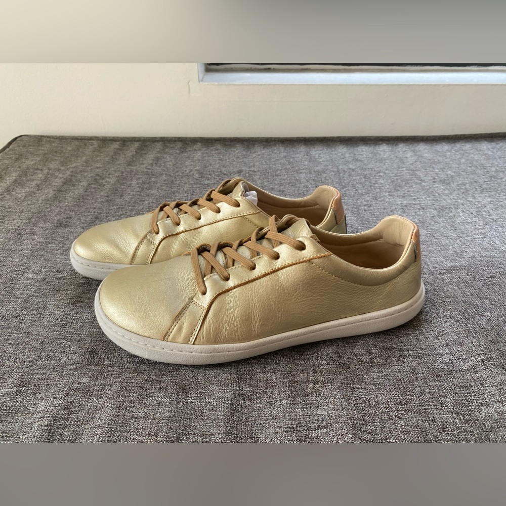 Origo Everyday Barefoot Sneaker Gen 3 in Gold Natural Leather Women’s Size 11